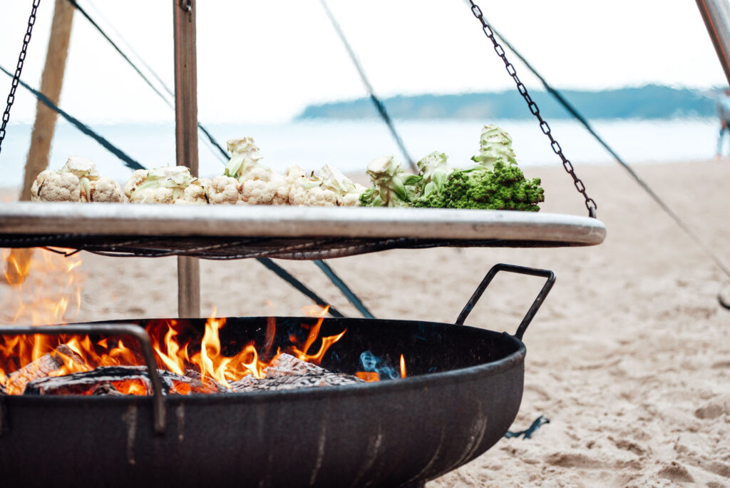Dinner am Strand vom Restaurant Onda Rügen