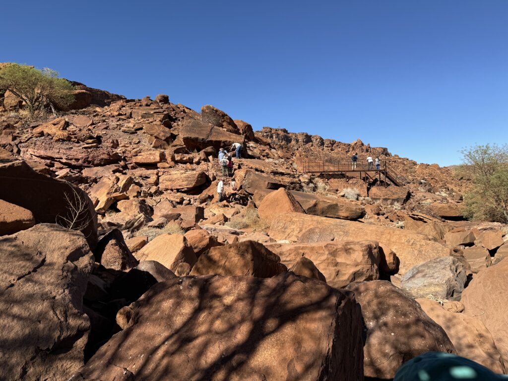 Felszeichnungen Twyfelfontein Namibia Afrika