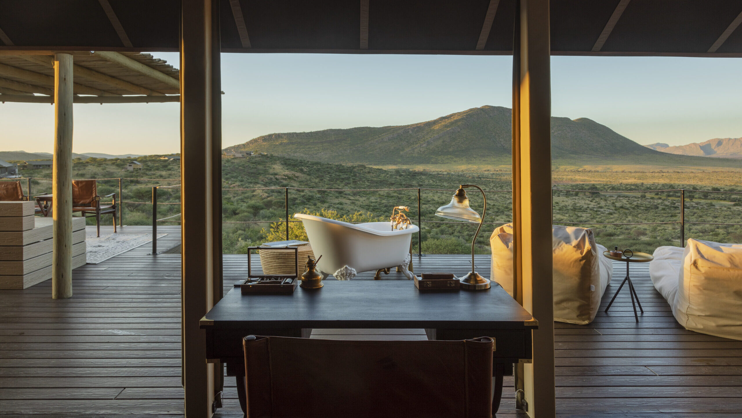 Terrasse Badewanne Gmundner Lodge
