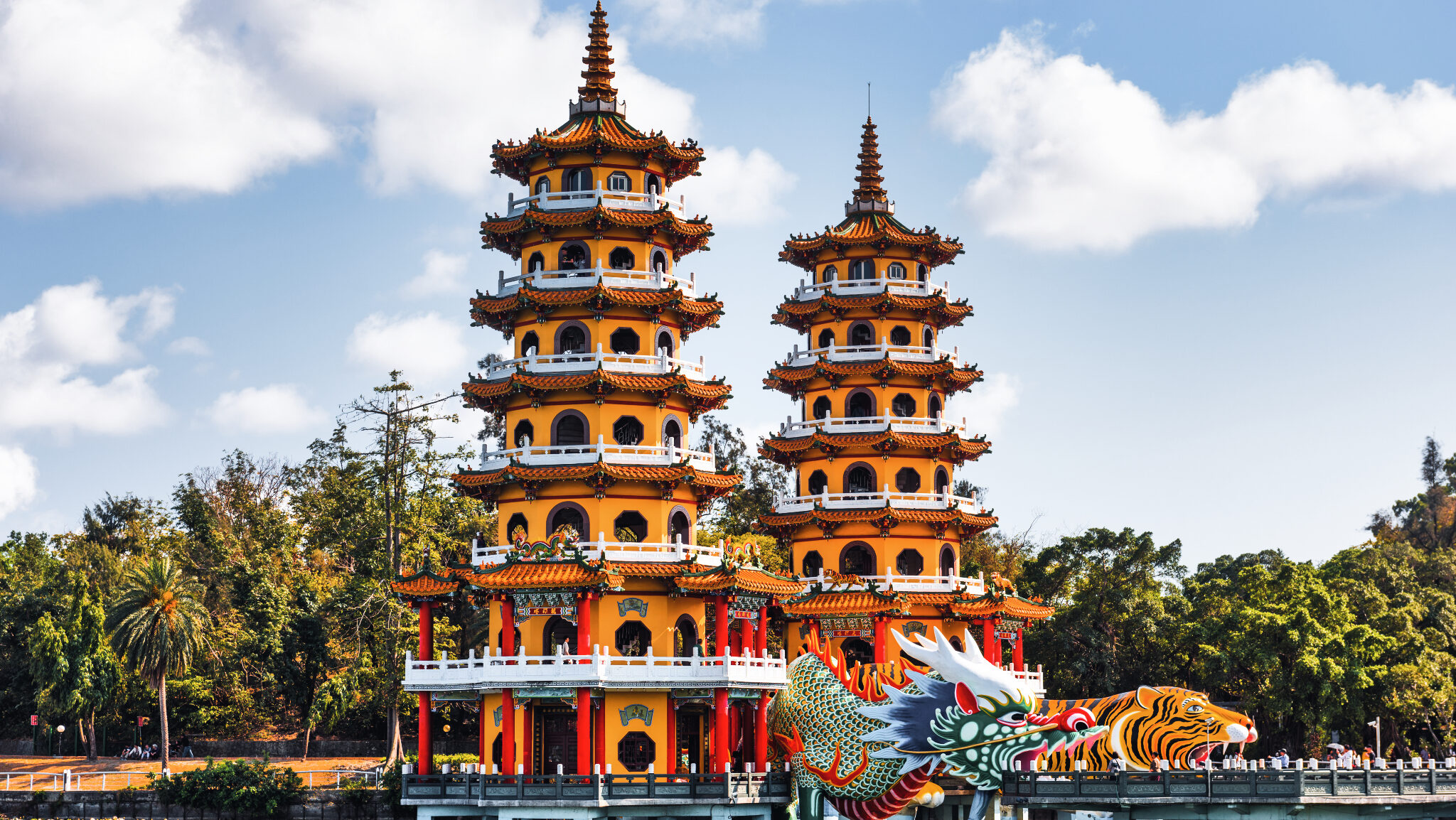 Kaohsiung, Taiwan Lotus Pond's Dragon and Tiger.