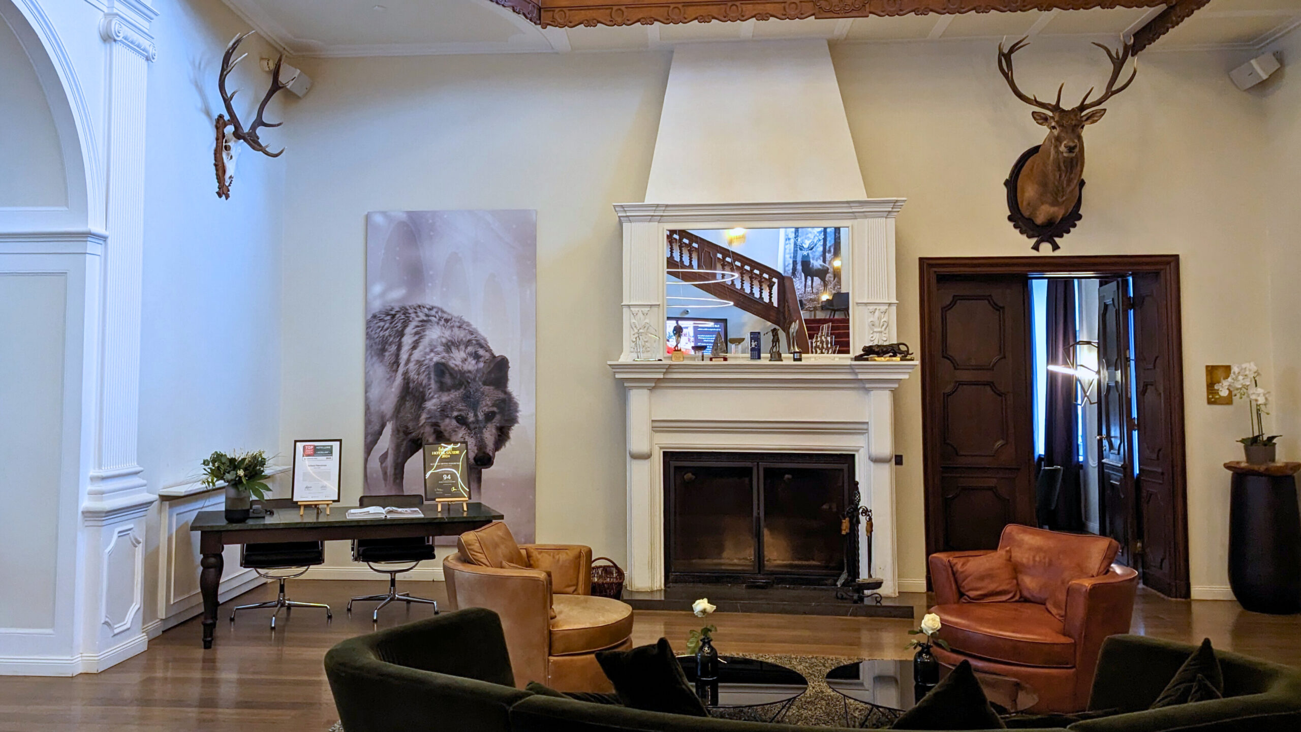 Lobby im Schlosshotel Fleesensee