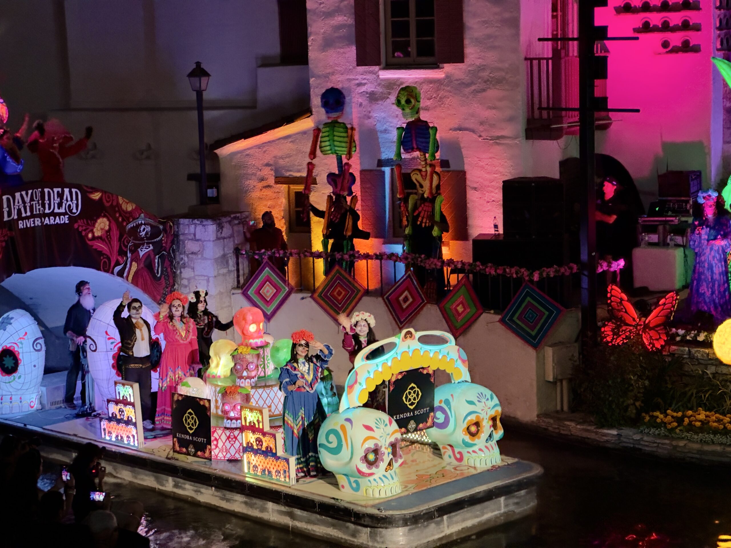 Dia de los Muertos River Parade San Antonio Texas USA