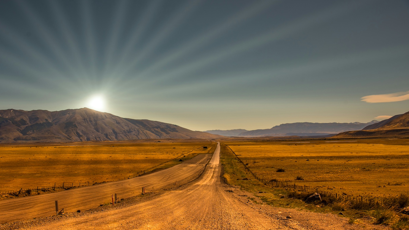 Wüstenlandschaft in Patagonien
