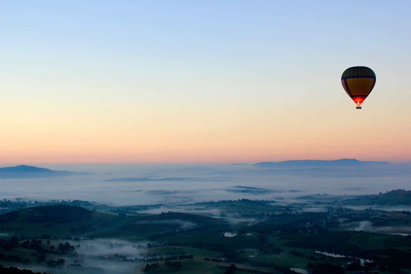 Die Fahrt über das Yarra Valley