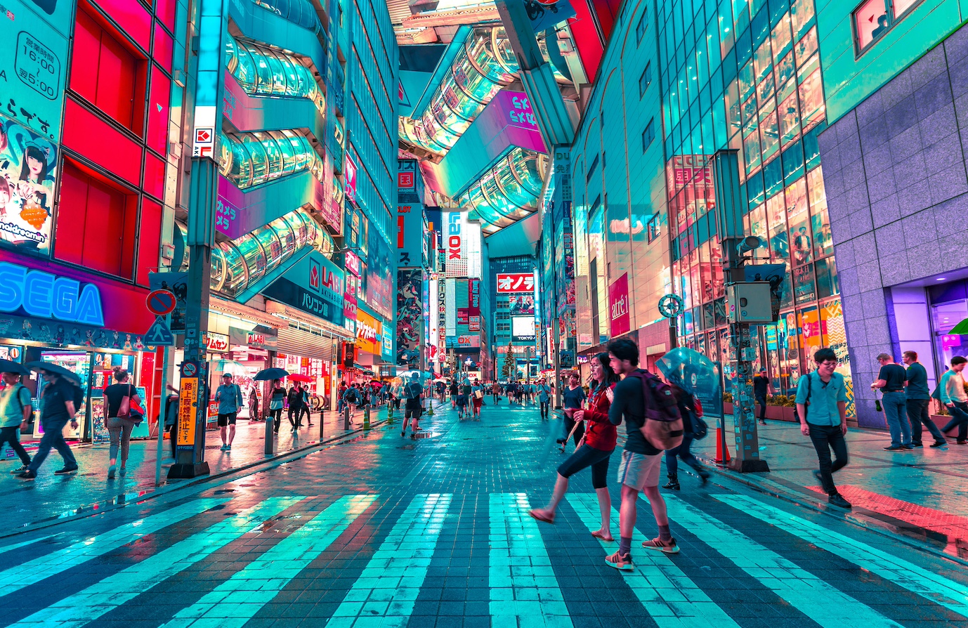 Neonlicht in Tokio