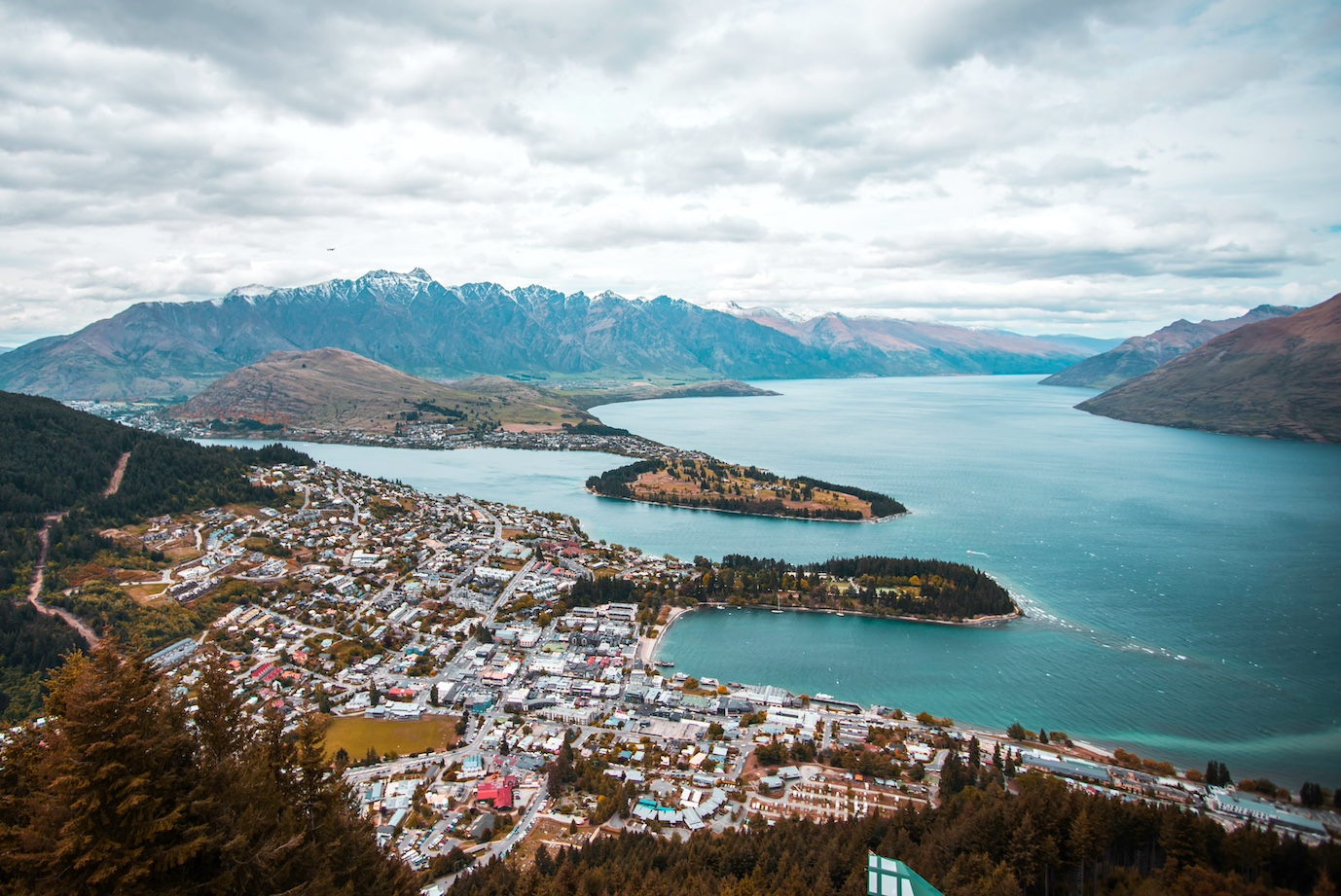 Queenstown aus der Luft