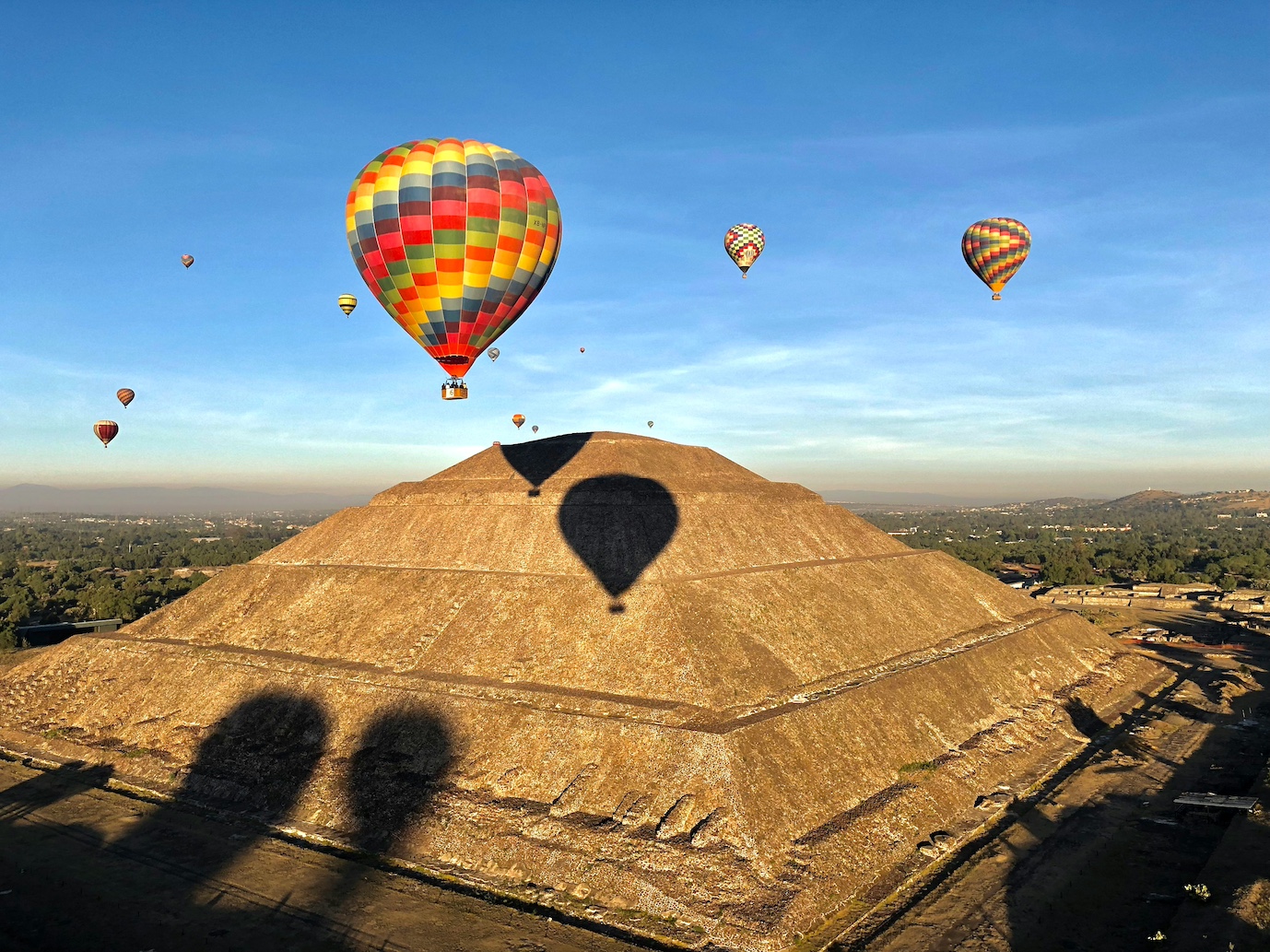 Pyramide der Sonne in Teotihuacan in Mexiko