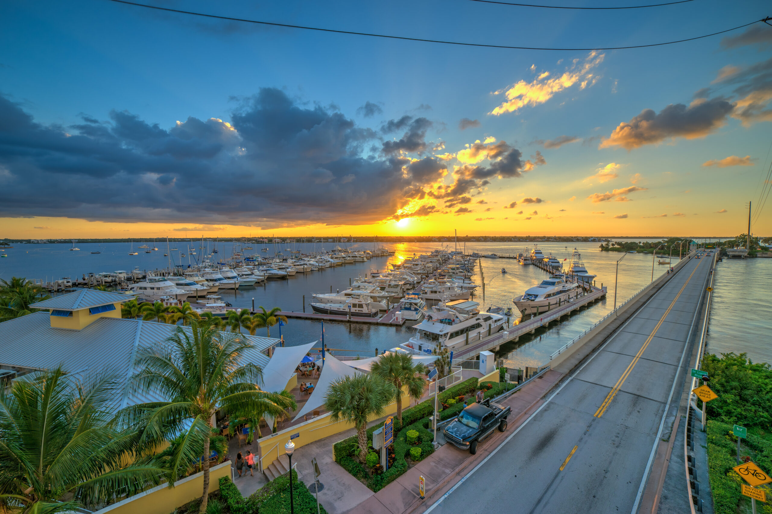 Sunset Marina Stuart Florida Martin County
