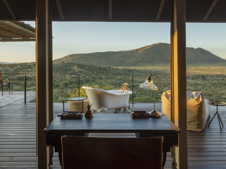 Terrasse Badewanne Gmundner Lodge